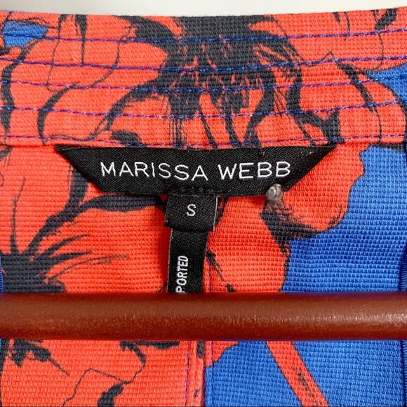 Marissa Webb Luciano Dress Small Blue Red - Picture 6 of 7